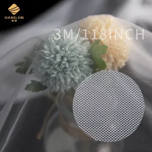 Gaun Pengantin Tulle, Lebar 118 "Kain Jaring Nilon Tulle untuk Kerudung Pengantin