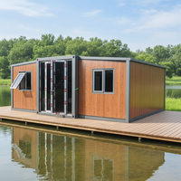Maison préfabriquée mobile de luxe extensible en conteneur de 40 pieds, 20 pieds, 30 pieds, couleur personnalisée, villa à 5 chambres, maison portable, salle de sport moderne