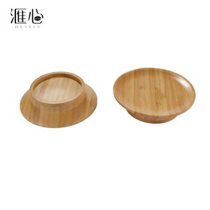 Couvre-verre à vin réutilisable en bambou HUIXIN, couvercle en bois pour verre à vin et planche à découper avec fonction de dessous de verre - Product Image 2