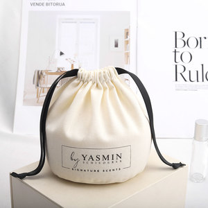 Cá nhân du lịch mỹ phẩm Túi Quà Tặng biểu tượng tùy chỉnh bông đồ trang sức lớn bụi vòng dưới dây kéo túi vải - Product Image 6