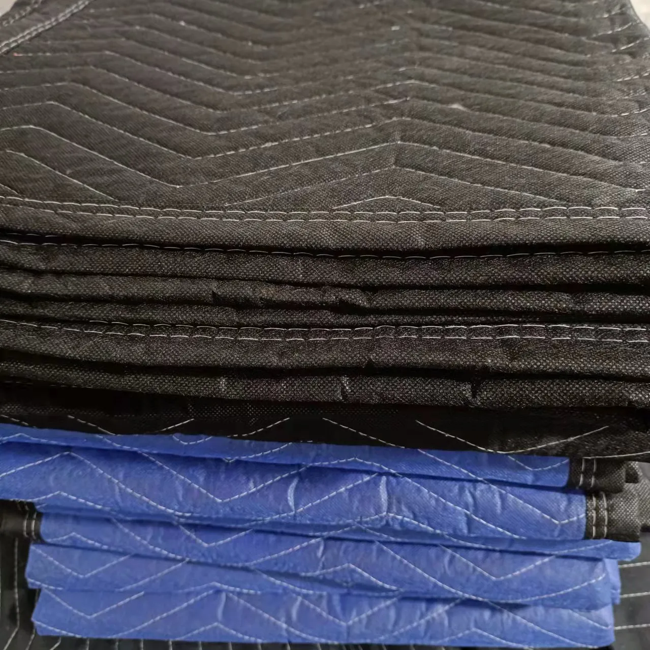 Benutzer definiertes Logo Vlies Großhandel Hoch leistungs möbel Pads Moving Blanket zum Bewegen beweglicher Decken Möbel Pads