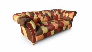 Canapé Chesterfield 3 places confortable en cuir premium, coussins moelleux, design classique, parfait pour se détendre et recevoir des invités - Product Image 2