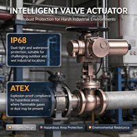 Actionneur de vanne électrique multi-directionnel marche/arrêt avec certification IP68 ATEX pour le contrôle des vannes à opercule et de vannes à guillotine industrielles