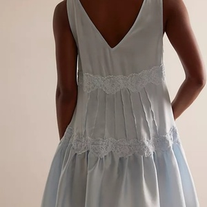 Nouvelle Robe d'été 2025 à Col en V, Mini Robe en Coton, Robe Casual à Bretelles pour Femmes - Product Image 4