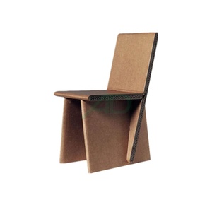 عرض ساخن إبداعي حزمة مسطحة مخصصة هايت الجودة من الورق المقوى عرض كرسي أثاث - Product Image 3