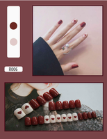 Nouvelles pointes d'ongles artificielles à base d'eau, tendance, application facile à décoller, grande qualité, valeur, plusieurs couleurs, sans lumière UV
