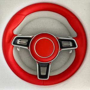 Volant de voiture en cuir rouge personnalisé pour <span class=keywords><strong>Porsche</strong></span> <span class=keywords><strong>Taycan</strong></span> J1 4 Turbo S <span class=keywords><strong>Cross</strong></span> GTS Sport Turismo Executive RWD <span class=keywords><strong>4S</strong></span> 2019 à maintenant - Product Image 1