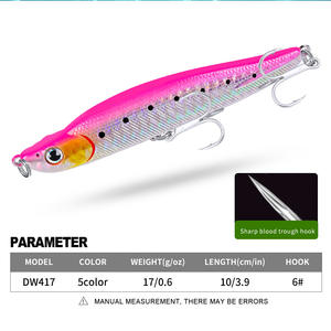 Señuelos Láser al por Mayor, 10 cm/15 g, Sumergibles, Tipo Lápiz, No. Señuelo de Pesca de <span class=keywords><strong>Tres</strong></span> Piezas, Material ABS, Equipo de Pesca en Río - Product Image 3