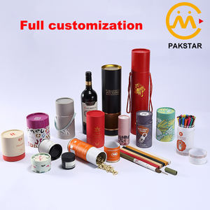 ملصق اسطواني من الورق المقوى طويل كبير اللون مخصص من المصنع تعبئة عبر البريد أنبوب ورقي مع غطاء - Product Image 6