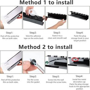 Soporte acrílico de montaje en pared, estante de almacenamiento, herramienta para <span class=keywords><strong>Dyson</strong></span> Airwrap, rizador, nuevo completo para el hogar, organizador de estantes de baño - Product Image 4