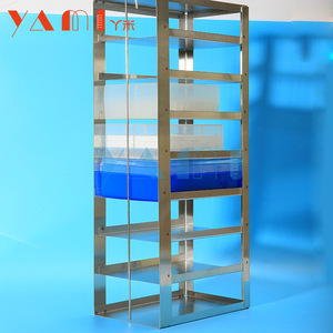Estante para Congelador de Laboratorio, Acero Inoxidable 304, Horizontal, 10 Niveles, con 81 Compartimentos para Almacenamiento en Refrigeración - Product Image 3