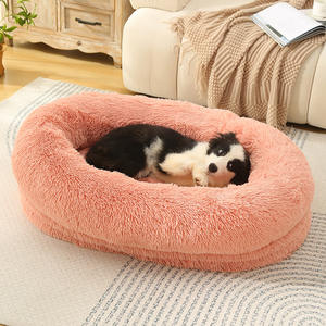Ecológico redondo lavable donut perro gato mascota sofá <span class=keywords><strong>cama</strong></span> cubierta mascota cojín <span class=keywords><strong>nido</strong></span> de lujo para perros gatos fieltro <span class=keywords><strong>nido</strong></span> para mascotas - Product Image 3