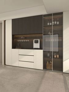 All-In-One Luxury High Sideboard for Home Kitchen Wood Tea & <b>Wine</b> Storage <b>Cabinet</b> with Easy Access for Living Room & Dining Room - Product Image 3