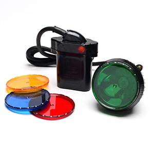 Siêu sáng LED có thể sạc lại an toàn chống cháy nổ Mũ bảo hiểm thợ mỏ đèn khai thác Đèn pha cap đèn IP67 màu xanh lá cây ánh sáng màu đỏ - Product Image 2