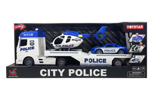 Ensemble <span class=keywords><strong>de</strong></span> jeu <span class=keywords><strong>de</strong></span> simulation <span class=keywords><strong>de</strong></span> camions EPT : Camion agricole, Camion <span class=keywords><strong>de</strong></span> pompier, Véhicule <span class=keywords><strong>de</strong></span> construction, Jouets en plastique ABS, Semi-remorque - Product Image 6