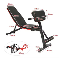 BunnyHi JSY012 Banc de Musculation Multifonctionnel Pliable en Gros pour la Maison et l'Exercice Corporel