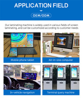 OCA SCA mesin laminasi Film termal, mesin kueri Terminal Sensor sentuh kapasitif Laminating
