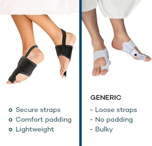 2-Pack Unisex Orthopedic Bunion Corrector Splint Hallux Valgus Pain Relief Adjustable <strong>Support</strong> Comfortable Hammer <strong>Toe</strong> - Product Image 5