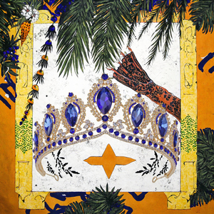 Tiara de corona con patrón de calavera de aleación de Zinc negro para mujer, Navidad, Halloween, Día de San Valentín, fiesta de boda, corona de color champán - Product Image 3