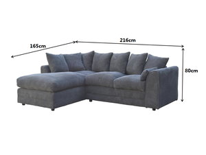 Conjunto de sofás turcos sofá moderno en forma de <span class=keywords><strong>L</strong></span> sofá de Tela Gris - Product Image 6