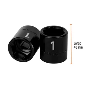 BOX 6 Douilles à chocs de 1 pouce, 6 points, entraînement de 1/2 pouce, TRUPER - Product Image 2