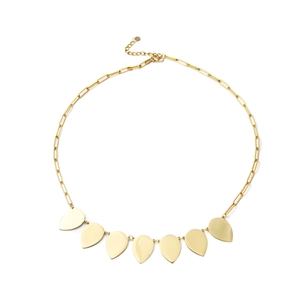 Collar con Colgante de Moda, Chapado en Oro, Acero Inoxidable 316L, Diseño de Hoja Sostenible y Resistente, Joyería de Diseño - Product Image 2