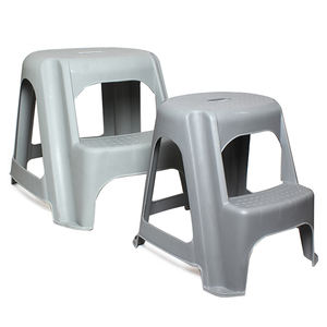 Portable Dual Step <b>Ladder</b> 16-Inch <b>Tall</b> Plastic Foot Stool for School Apartment Kitchen Bathroom Bedroom Garage & Workshop - Product Image 1