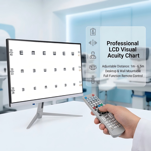 Probador de Agudeza <span class=keywords><strong>Visual</strong></span> LCD HD de 21.5 Pulgadas con Control Remoto - Examen de Visión y Oftalmológico - Product Image 1