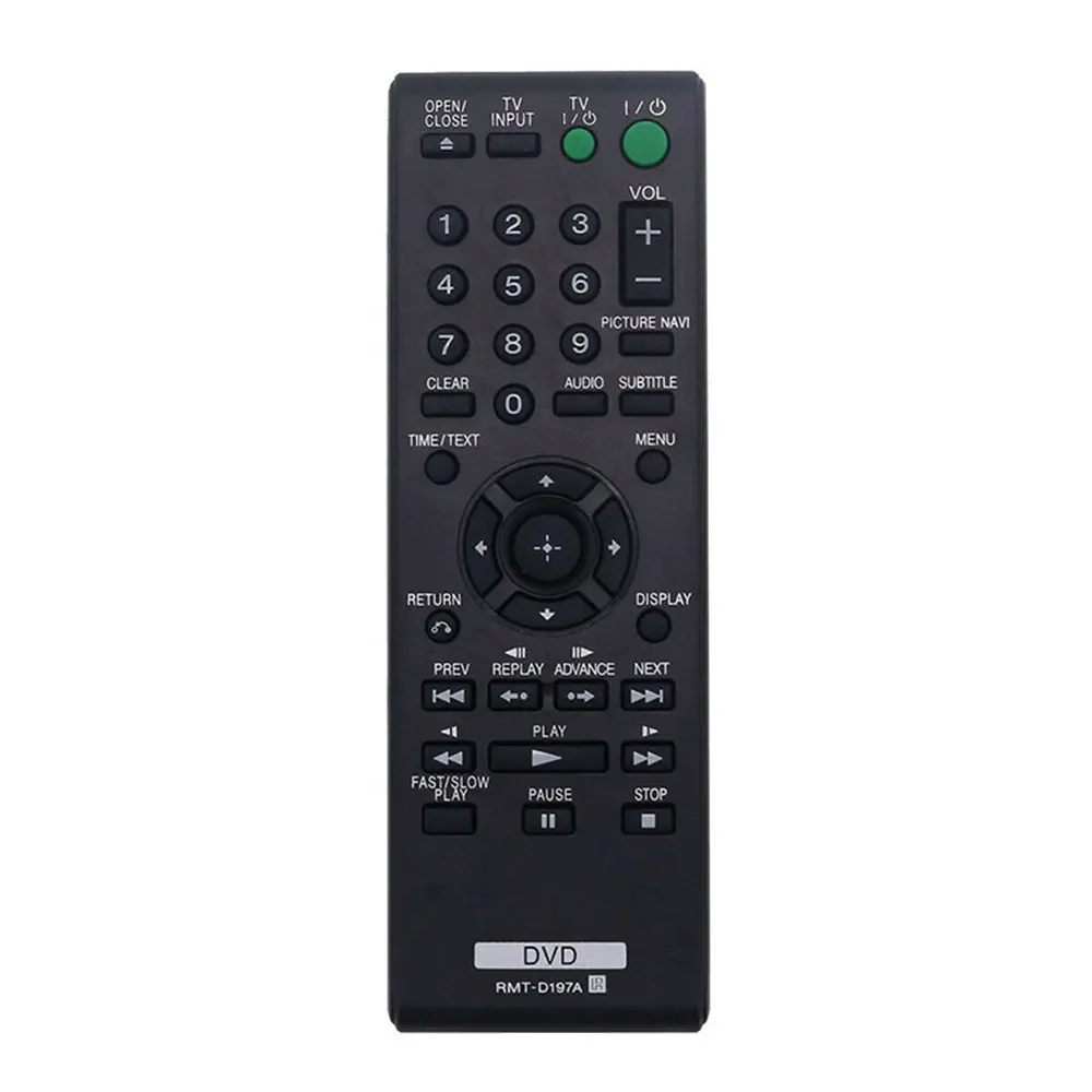 RMT-D197A Replacement Remote Control Fit for Sony CD DVD Player DVP-SR170 DVP-SR370 DVP-SR320 DVP-SR760HP