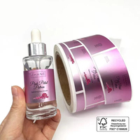 Étiquettes personnalisées adhésives pour produits de beauté et soins de la peau, y compris les étiquettes personnalisées pour les flacons d'huiles essentielles et de parfums, les autocollants cosmétiques et de maquillage.