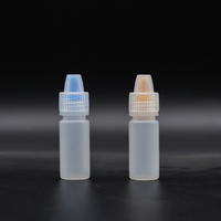 Petites bouteilles vides de liquide de compte-gouttes de PE 3ml 5ml 8ml 10ml en plastique avec le chapeau coloré