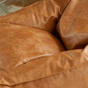 Housse de pouf 2026 en cuir PU (sans rembourrage) – <span class=keywords><strong>Fauteuil</strong></span> paresseux sans garnissage, siège au sol pour salon - Product Image 5