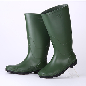 Lightweight PVC Knee <strong>Wellies</strong> Rain Boots Waterproof Anti-slip Oil Chemical Resistant for Men Gardening - Product Image 1