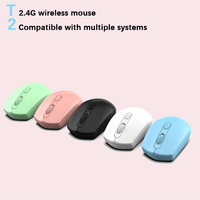 Ratón Inalámbrico 2.4G, Ratón Óptico USB Compacto y Portátil para Computadora de Escritorio y Portátil, Ahorro de Energía