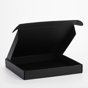 Empresa de embalaje de papel de Shenzhen suministra CAJA DE CORREO corrugado caja de correo de envío negra impresa personalizada - Product Image 4