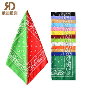 Foulard carré d'extérieur 2026 style Hip-Hop <span class=keywords><strong>Américain</strong></span> et Européen, inspiré de la côte <span class=keywords><strong>ouest</strong></span>, en polyester et coton, design bandanas urbains - Product Image 2