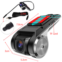 Caméra de recul ultra-claire 1080p avec enregistrement en boucle, alimentation directe usine, caméra embarquée USB