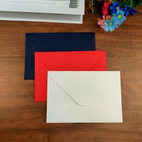 Rima bambu pola Linen Custom High-End kecil warna segar undangan dompet ucapan amplop gaya Retro kartu pos