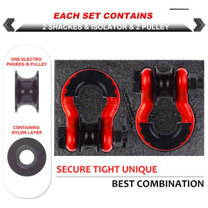 Tùy Chỉnh Chúng Tôi Loại Mạ Kẽm Kích Thước Nhỏ Màu Đen Mờ Sơn Rigging Còng <span class=keywords><strong>Snatch</strong></span> Ròng Rọc Khối Bánh Xe Kit Còng Khối Dây Đeo - Product Image 4