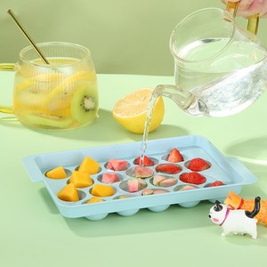 Hai Lớp Sáng Tạo Báo Chí loại <span class=keywords><strong>Silicone</strong></span> <span class=keywords><strong>Ice</strong></span> <span class=keywords><strong>Cube</strong></span> khay mới phát hành nhanh chóng thân thiện với môi Báo Chí tấm khay nắp nhanh chóng phát hành Băng - Product Image 5