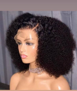 Pelucas <span class=keywords><strong>de</strong></span> Cabello Humano Rizado Afro Pixie Cut, Peluca <span class=keywords><strong>de</strong></span> Cabello Humano con Frente <span class=keywords><strong>de</strong></span> Encaje Completo, Pelucas Frontales <span class=keywords><strong>de</strong></span> Encaje Baratas 100% Cabello Humano para Mujeres - Product Image 2