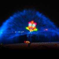 Charmante Outdoor Custom ized Laser Wasser Bildschirm Film 3D Hologramm Projektor Brunnen
