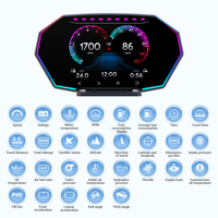 NUEVO F11 HUD OBD2 GPS Car Head up Display Medidor de inclinación Alarma DE SEGURIDAD Agua Temperatura del aceite Exceso de velocidad