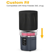 Housse de protection pour foyer rond avec cordon de serrage, imperméable, pour foyers Propane Fire Pits (Oxford Cloth)