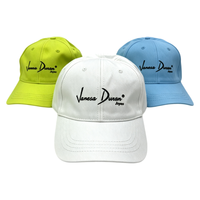 Cappellini da Baseball in Cotone a 6 Pannelli con Ricamo Personalizzato, Cappelli con Logo all'Ingrosso, Cappello da Baseball Non Strutturato Stile Dad Hat