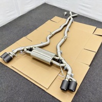 Prix d'usine DZ pour système d'échappement actif Catback X3 M40i G01 en acier inoxydable poli miroir avec embout de tuyau d'échappement