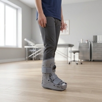 Botte de marche orthopédique réglable pour cheville avec support médical