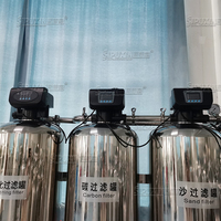 1000LPH automatique RO osmose inverse machine de traitement de l'eau équipement de filtre de purification industrielle