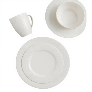 Plato de Cerámica de Gres Saludable, Ecológico, Moderno, Pulido, para Restaurante, Uso en Catering, Plato de Porcelana Resistente con Diseño Moteado - Product Image 1