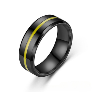 Cincin Kepribadian untuk Pria Aksesori Perhiasan Cincin Jari Karet Warna-warni Kreatif - Product Image 4